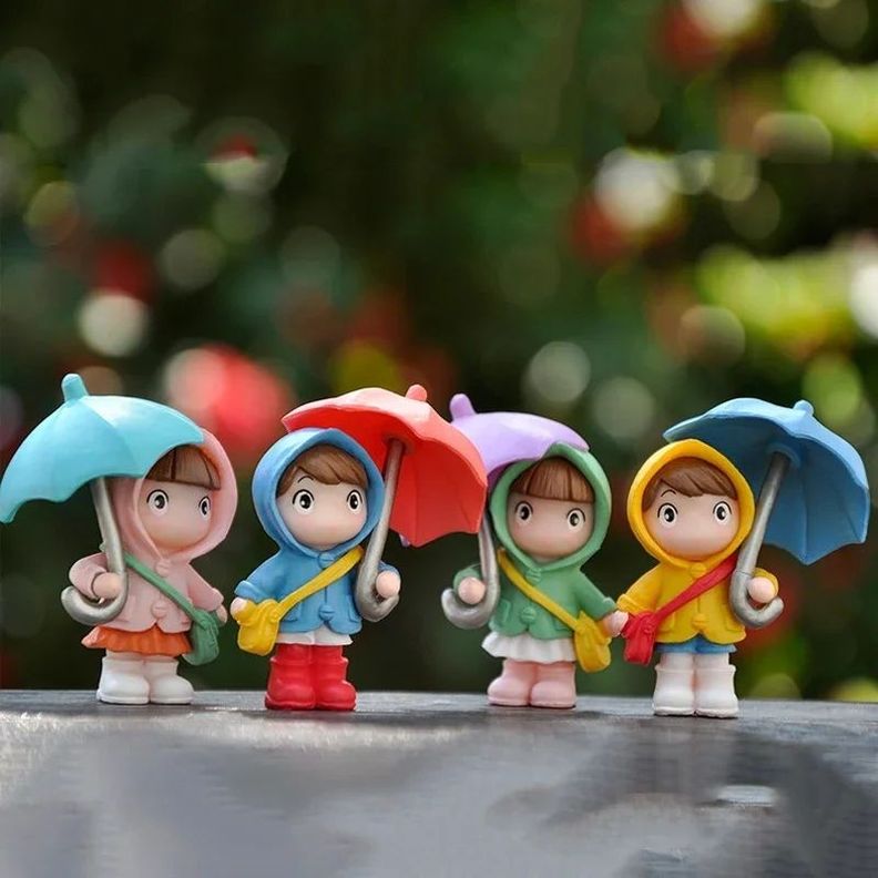 Set 4 Lindas Figuras Niños Paraguas Para Casa , Depto , Auto-7