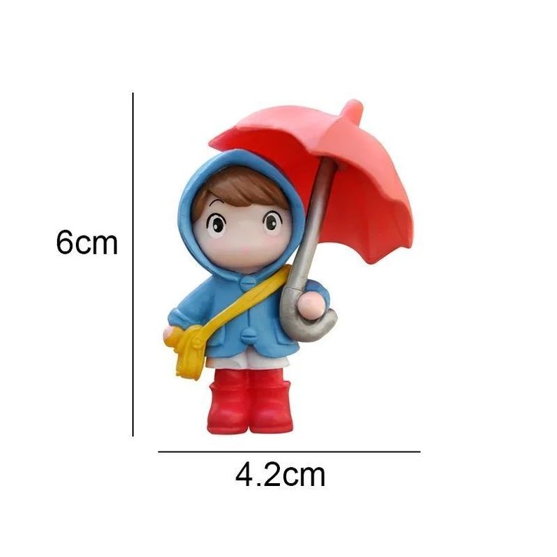Set 4 Lindas Figuras Niños Paraguas Para Casa , Depto , Auto-5