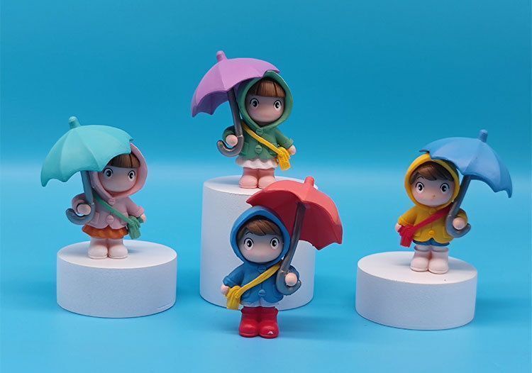 Set 4 Lindas Figuras Niños Paraguas Para Casa , Depto , Auto-4