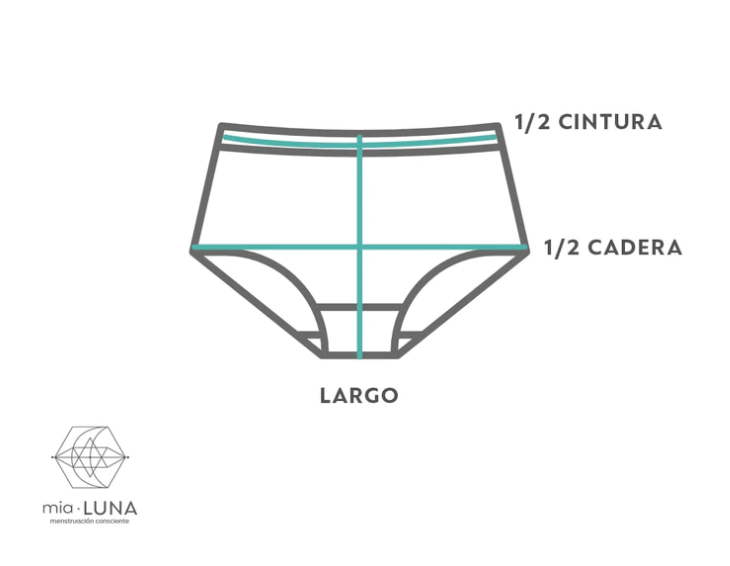 Calzón Menstrual MiaPanties Modelo YANARA "Hija Del Sol" Flujo Medio -2