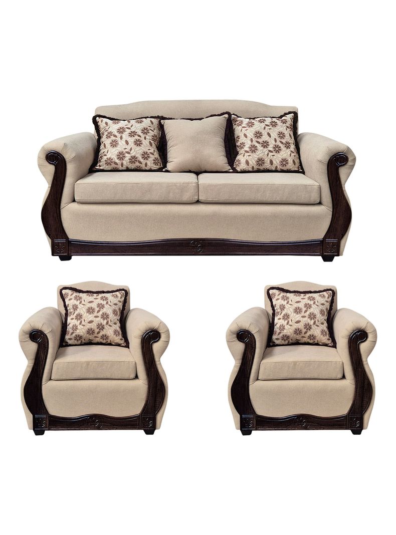 Living Con Resorte Estructural 5 Cuerpos 3+1+1 Gran Santi Chenille