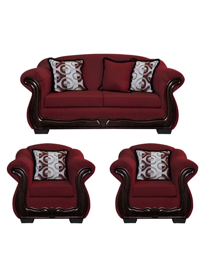 Living Con Resorte Estructural 5 Cuerpos Bufalo 3+1+1 Chenille