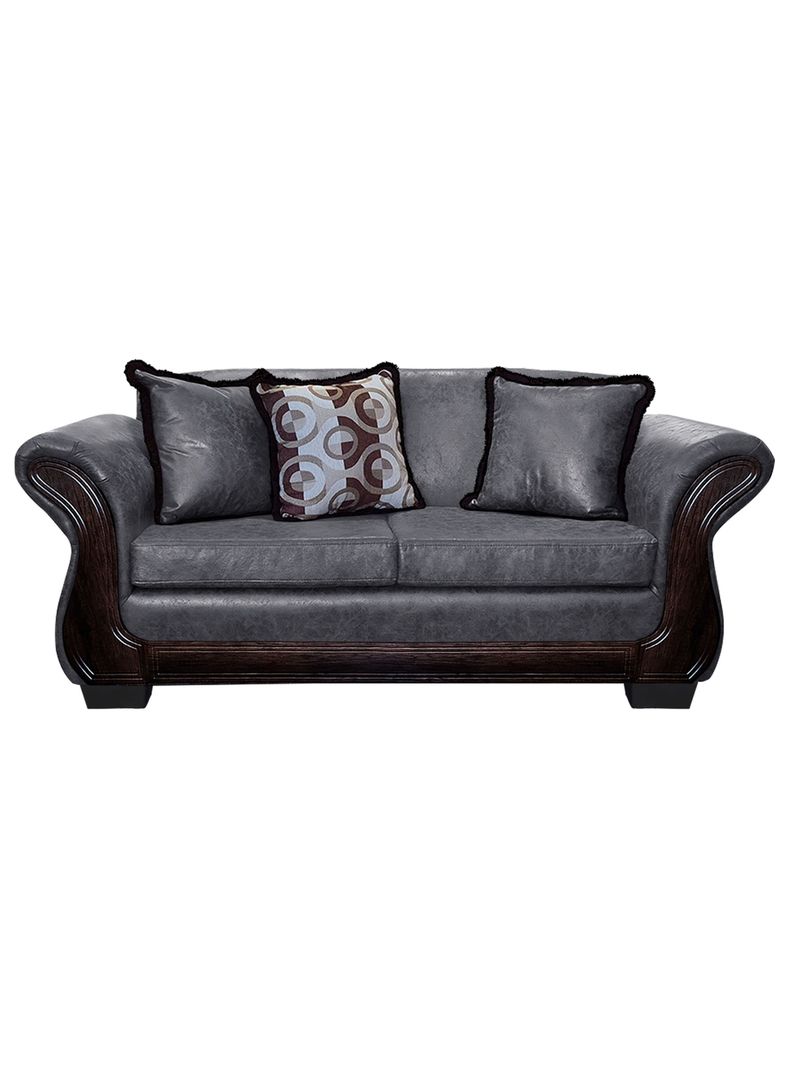 Sofa Con Resorte Estructural 3 Cuerpos Finis Envejecido