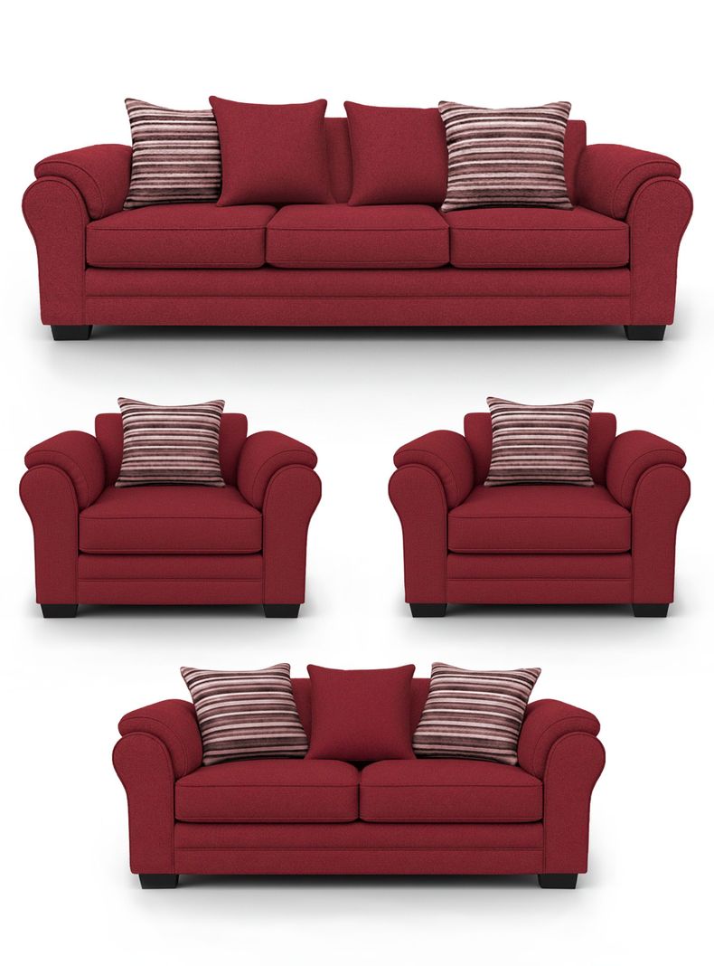 Living 9 Cuerpos 4+3+1+1 XL Con Resorte Estructural Grandon Chenille