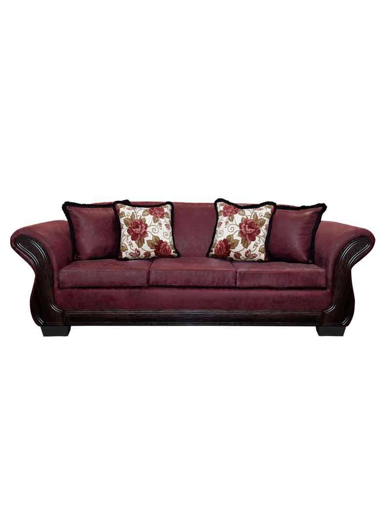 Sofa Con Resorte Estructural 4 Cuerpos Finis Envejecido