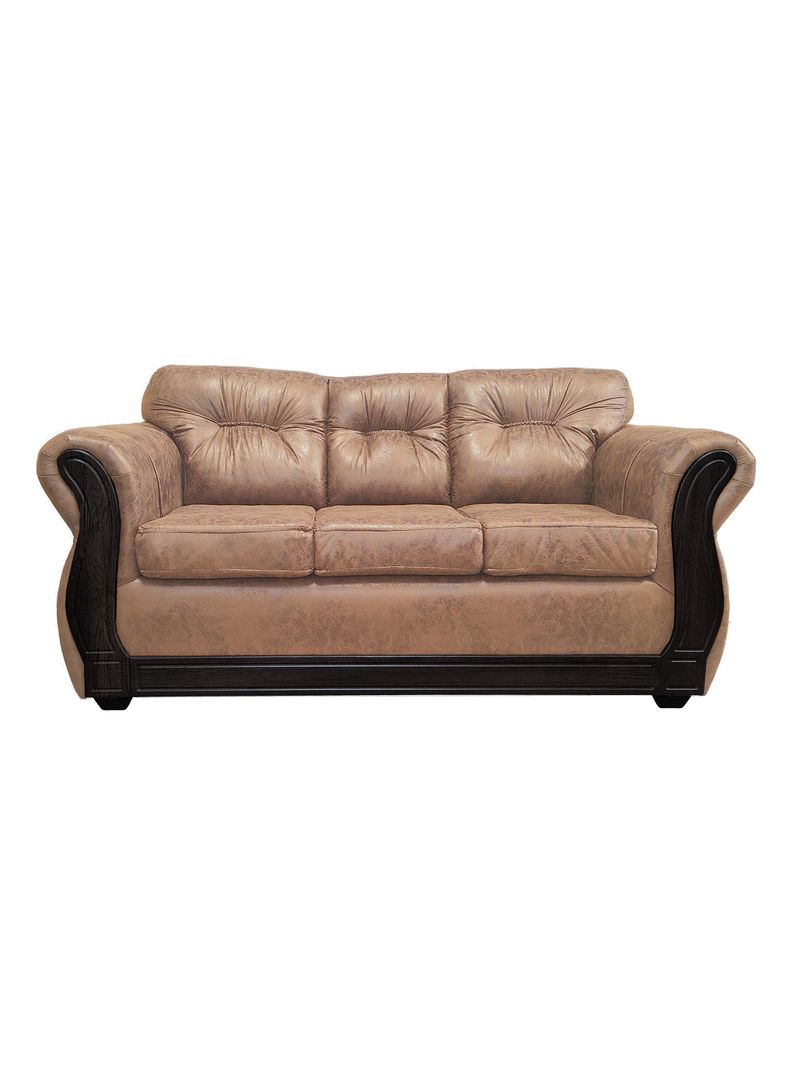 Sofa Con Respaldo Confortable 3 Personas Taurus Envejecido