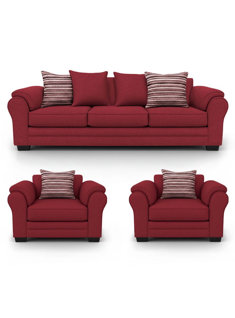 Living 6 Cuerpos 4+1+1 XL Con Resorte Estructural Grandon Chenille