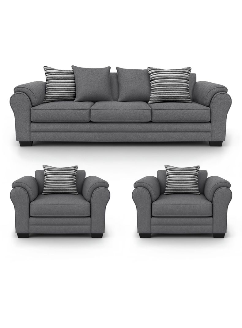 Living 6 Cuerpos 4+1+1 XL Con Resorte Estructural Grandon Chenille