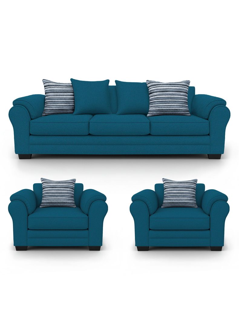 Living 6 Cuerpos 4+1+1 XL Con Resorte Estructural Grandon Chenille