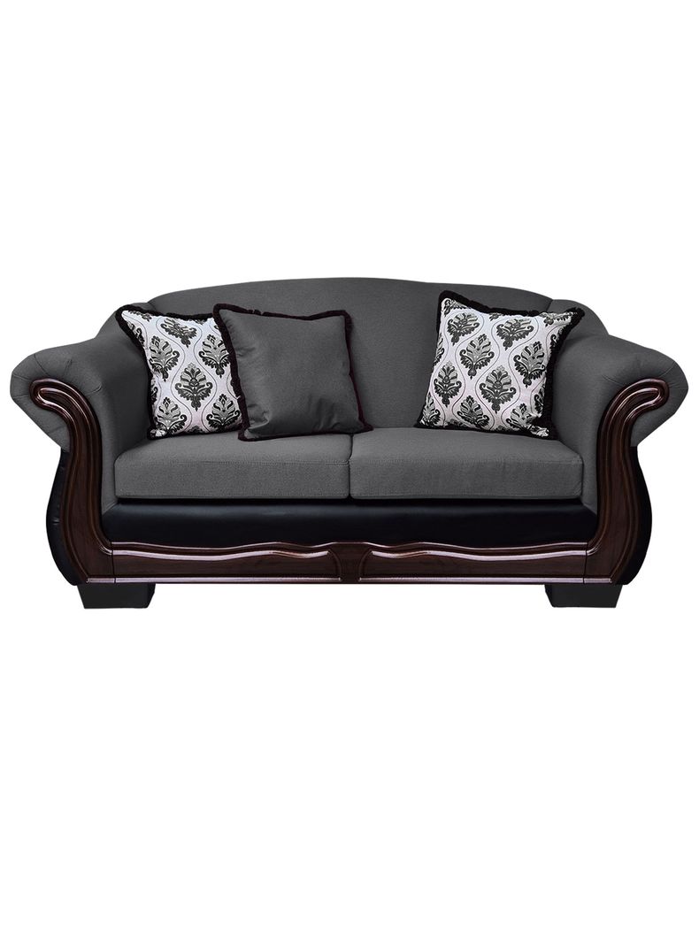 Sofa Con Resorte Estructural 3 Cuerpos Bufalo Chenille+PU