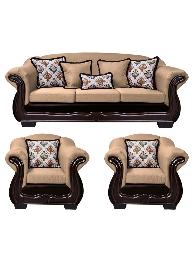 Living Con Resorte Estructural 6 Cuerpos Bufalo 4+1+1 Chenille+PU