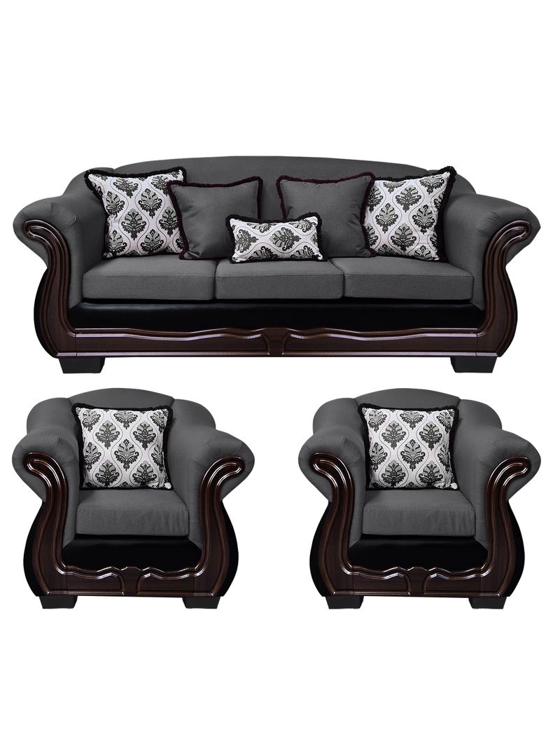 Living Con Resorte Estructural 6 Cuerpos Bufalo 4+1+1 Chenille+PU