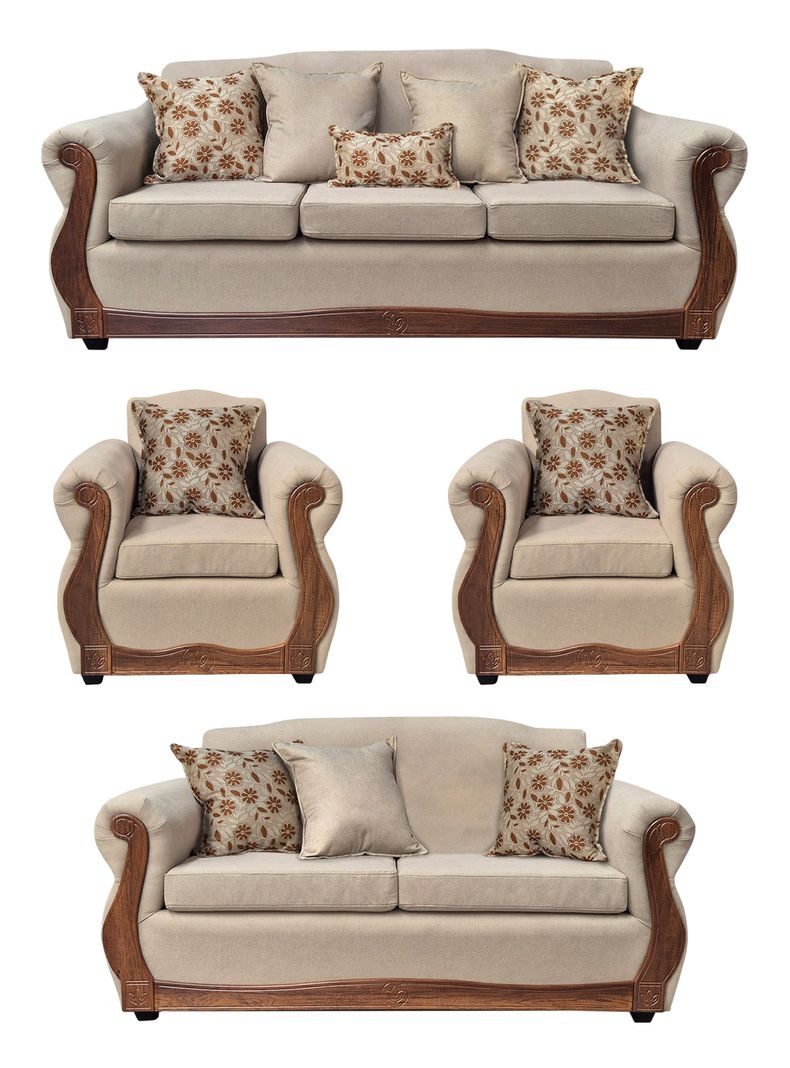 Living Con Resorte Estructural 9 Cuerpos 4+3+1+1 Gran Santi Chenille  X