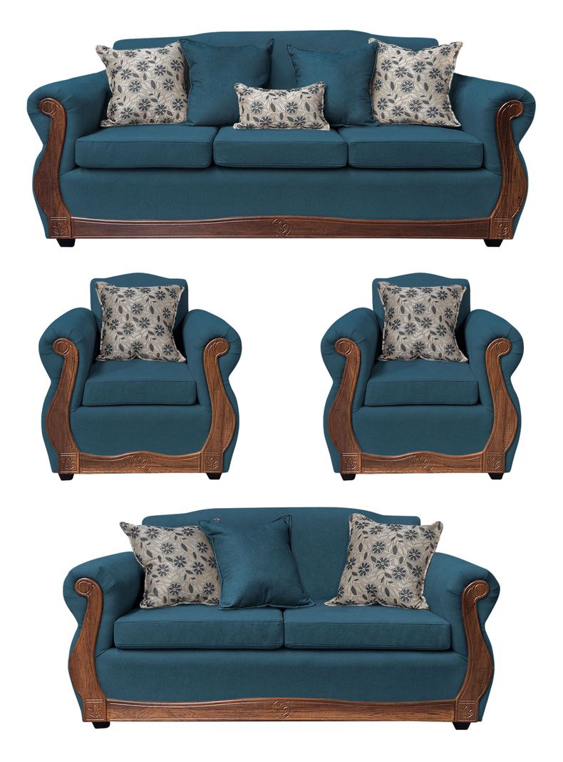Living Con Resorte Estructural 9 Cuerpos 4+3+1+1 Gran Santi Chenille  X