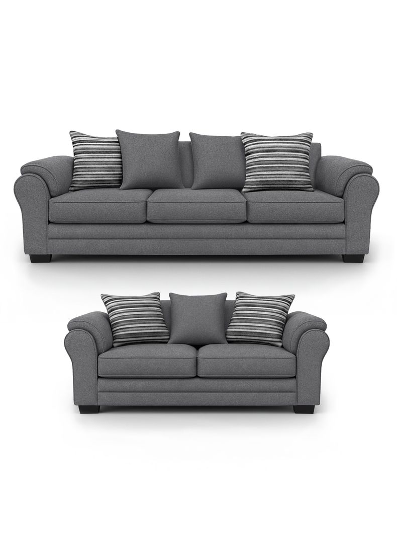Living 7 Cuerpos 4+3 XL Con Resorte Estructural Grandon Chenille