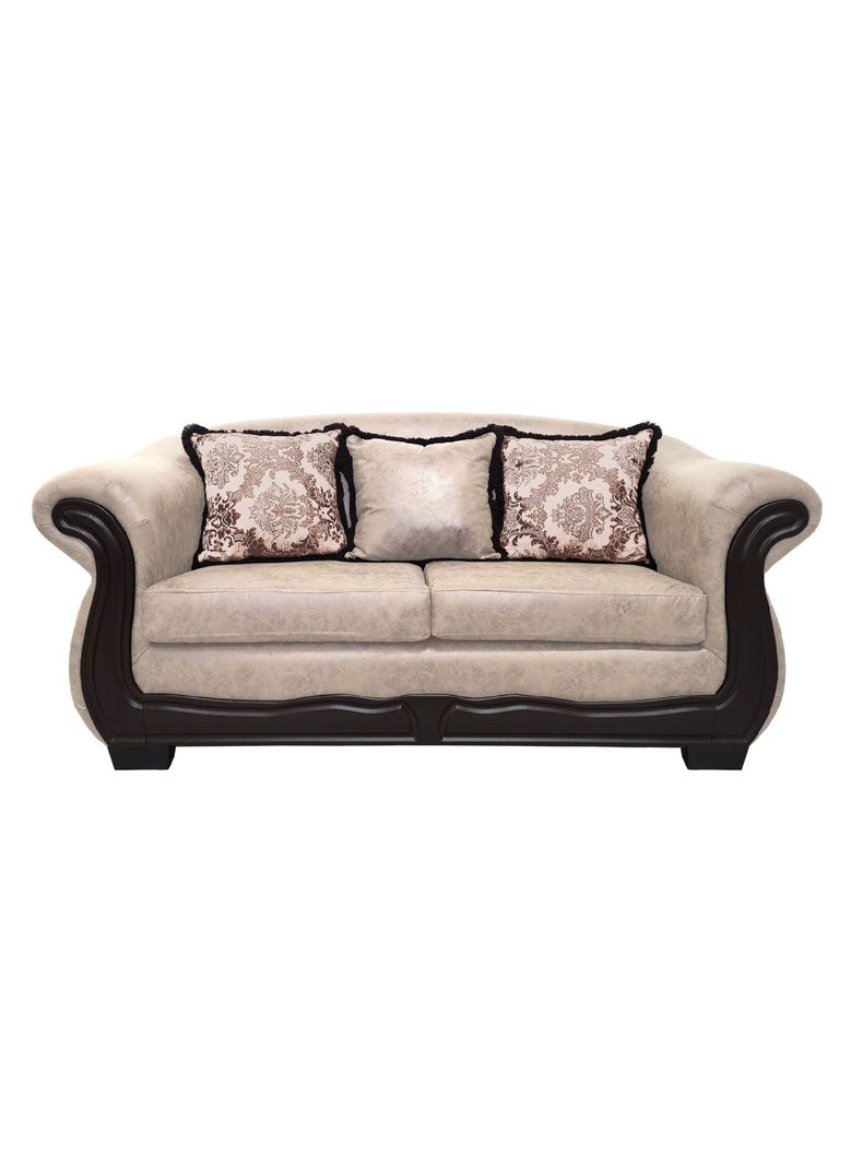 Sofa Con Resorte Estructural 3 Cuerpos Grand Bufalo Envejecido Version PREMIUM