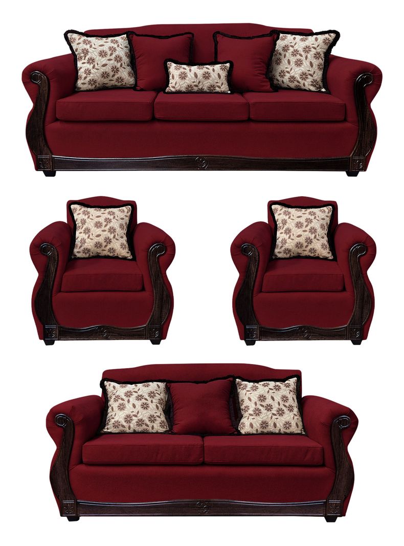 Living Con Resorte Estructural 9 Cuerpos 4+3+1+1 Gran Santi Chenille