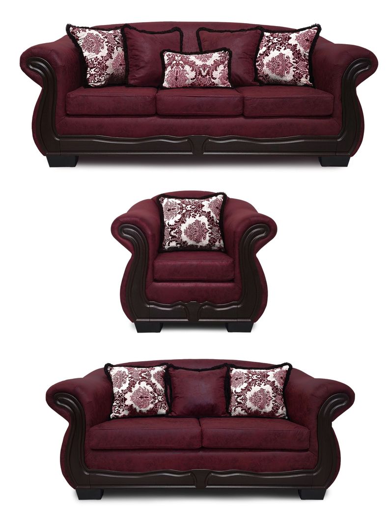 Living Con Resorte Estructural 8 Cuerpos 4+3+1 Grand Bufalo Envejecido Version PREMIUM