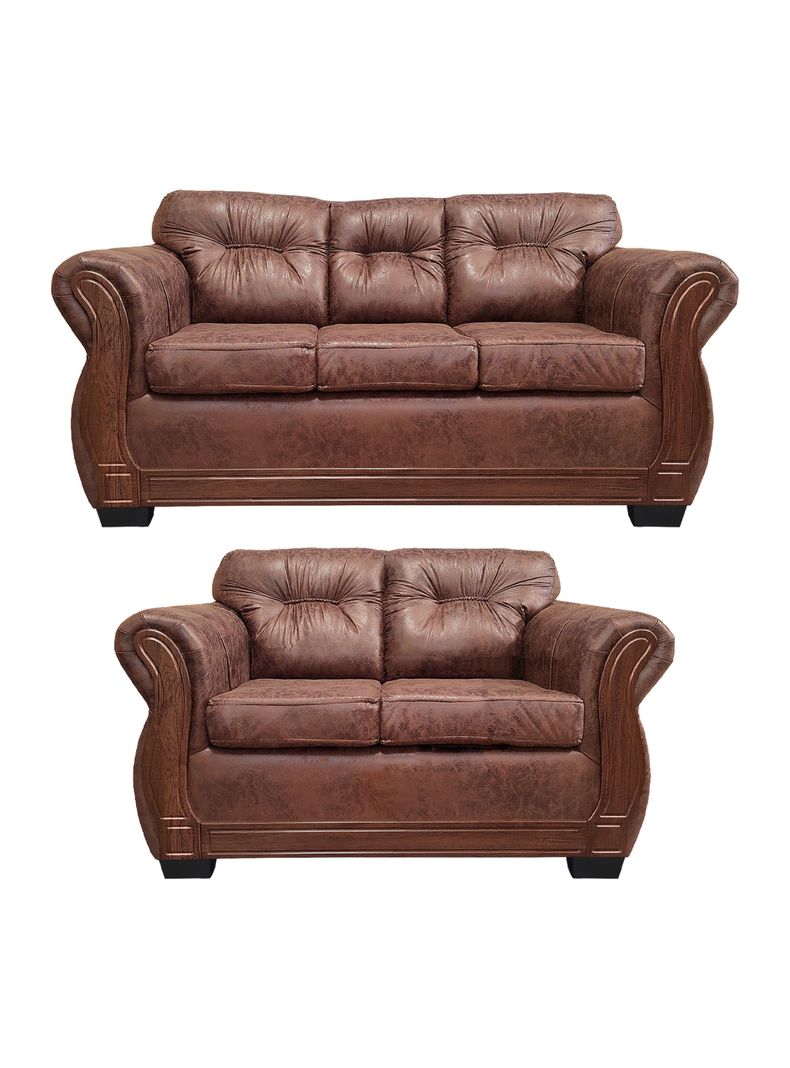 Living Con Respaldo Confortable 5 Personas Taurus 3+2 Envejecido X