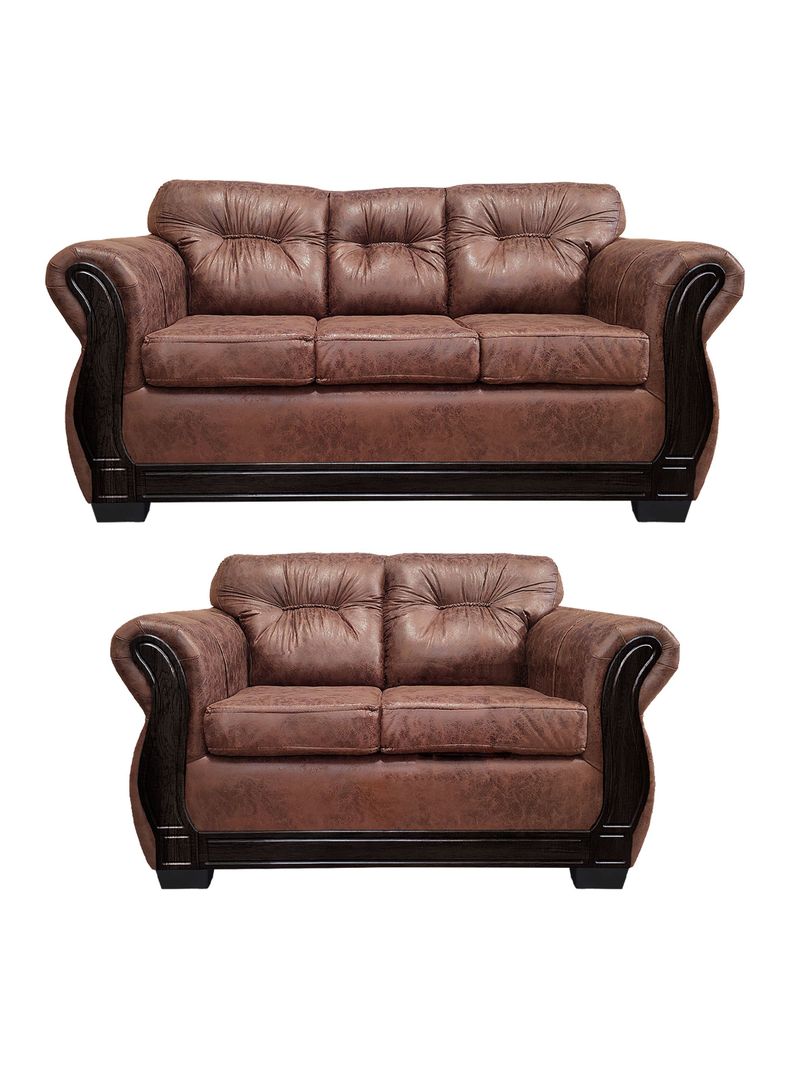 Living Con Respaldo Confortable 5 Personas Taurus 3+2 Envejecido