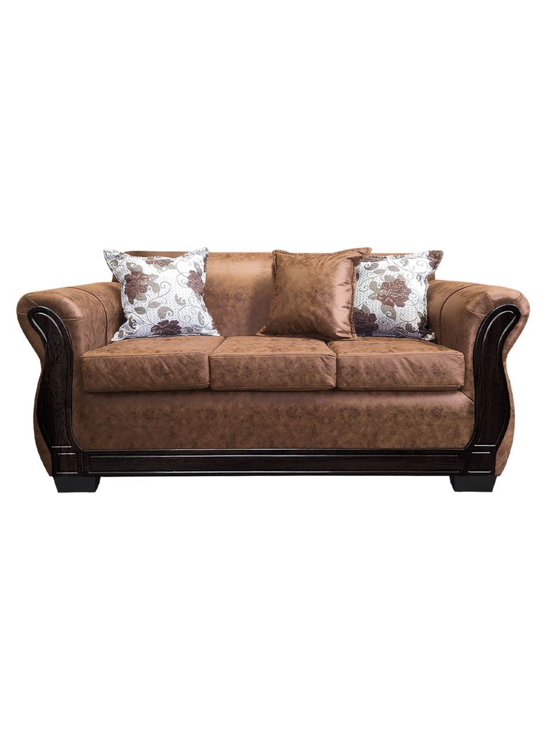 Sofa Con Resorte Estructural 3 Cuerpos Lisbon Envejecido