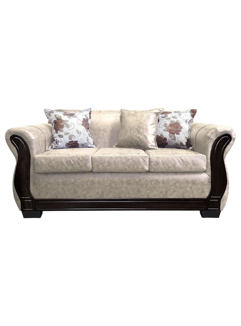 Sofa Con Resorte Estructural 3 Cuerpos Lisbon Envejecido