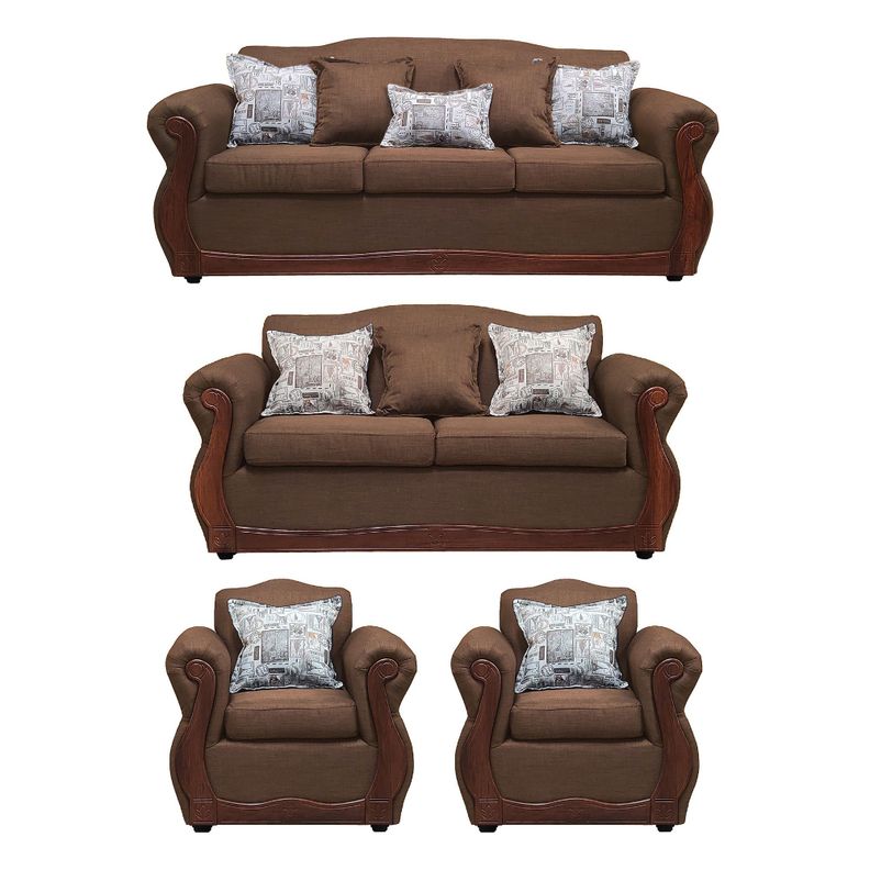 Living Con Resorte Estructural 9 Cuerpos 4+3+1+1 Gran Santi X Cafe