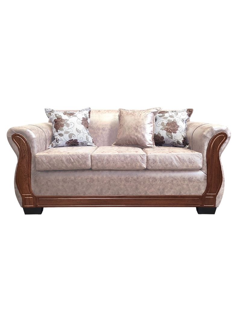 Sofa Con Resorte Estructural 3 Cuerpos Lisbon Envejecido X