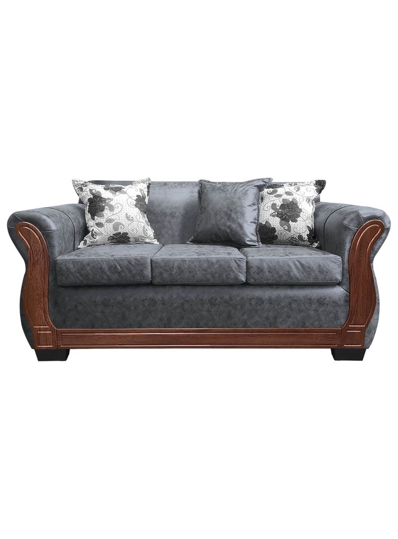 Sofa Con Resorte Estructural 3 Cuerpos Lisbon Envejecido X