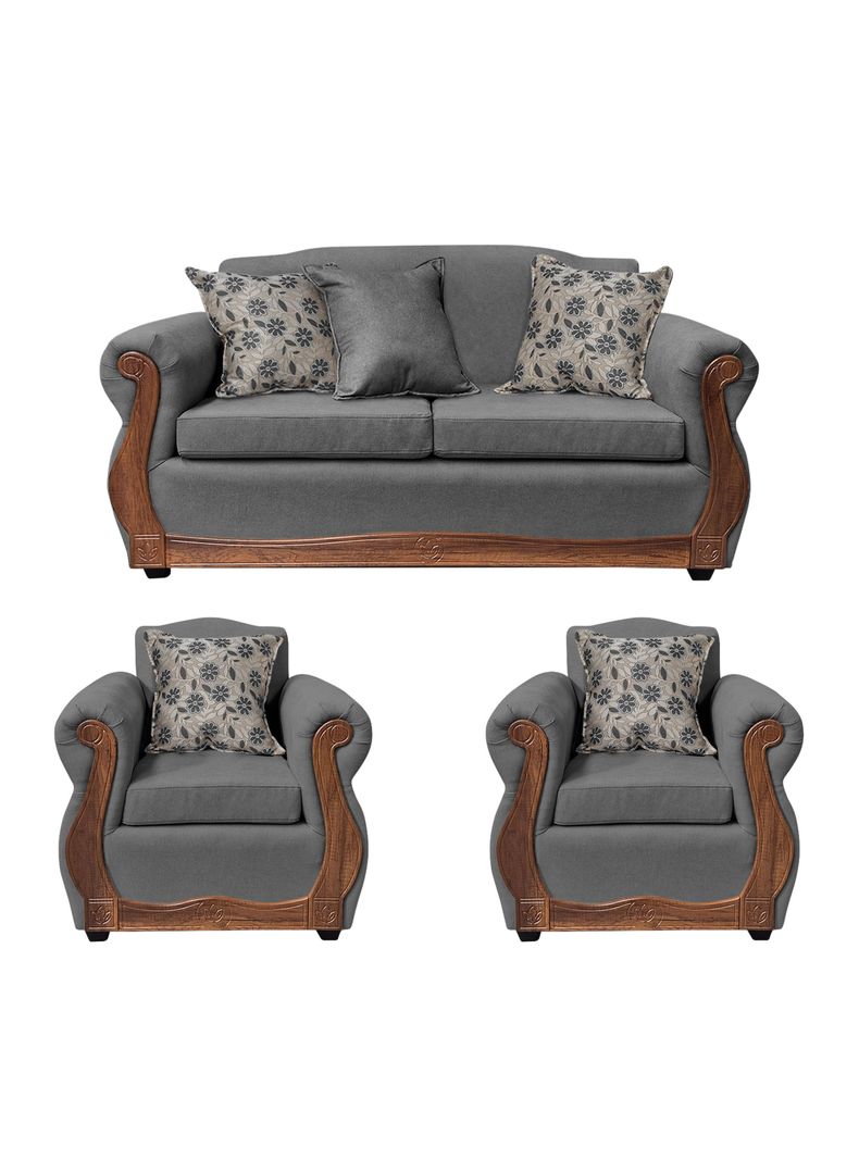 Living Con Resorte Estructural 5 Cuerpos 3+1+1 Gran Santi Chenille X