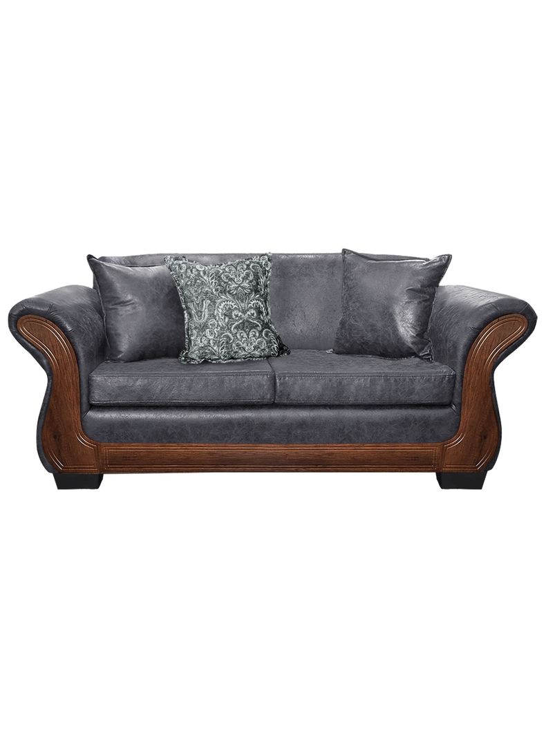 Sofa Con Resorte Estructural 3 Cuerpos Finis Envejecido X