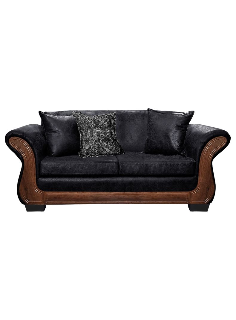 Sofa Con Resorte Estructural 3 Cuerpos Finis Envejecido X