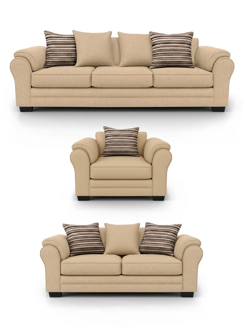 Living 8 Cuerpos 4+3+1 XL Con Resorte Estructural Grandon Chenille
