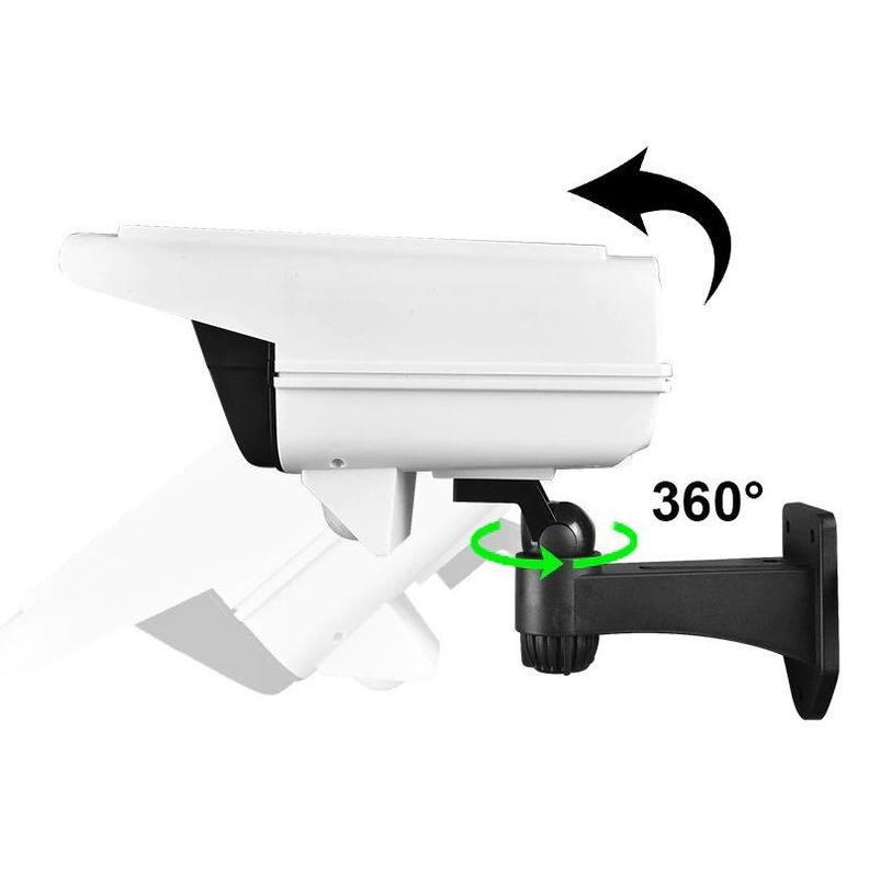 Foco Solar Tipo Cámara Seguridad Sensor De Movimiento-4