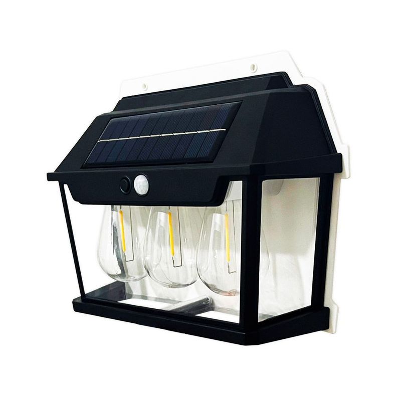 Aplique Solar con Triple Ampolleta y Sensor de Movimiento-2
