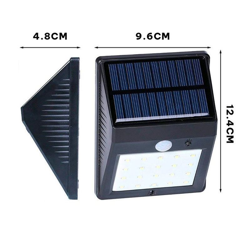 Pack 5 Focos Solar 20 Led Con sensor de Movimiento.-3