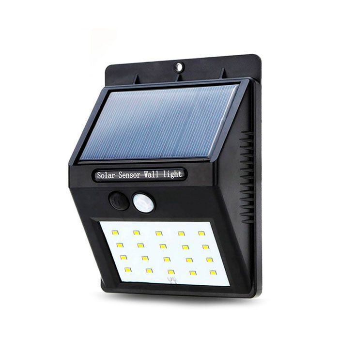 Pack 5 Focos Solar 20 Led Con sensor de Movimiento.-1