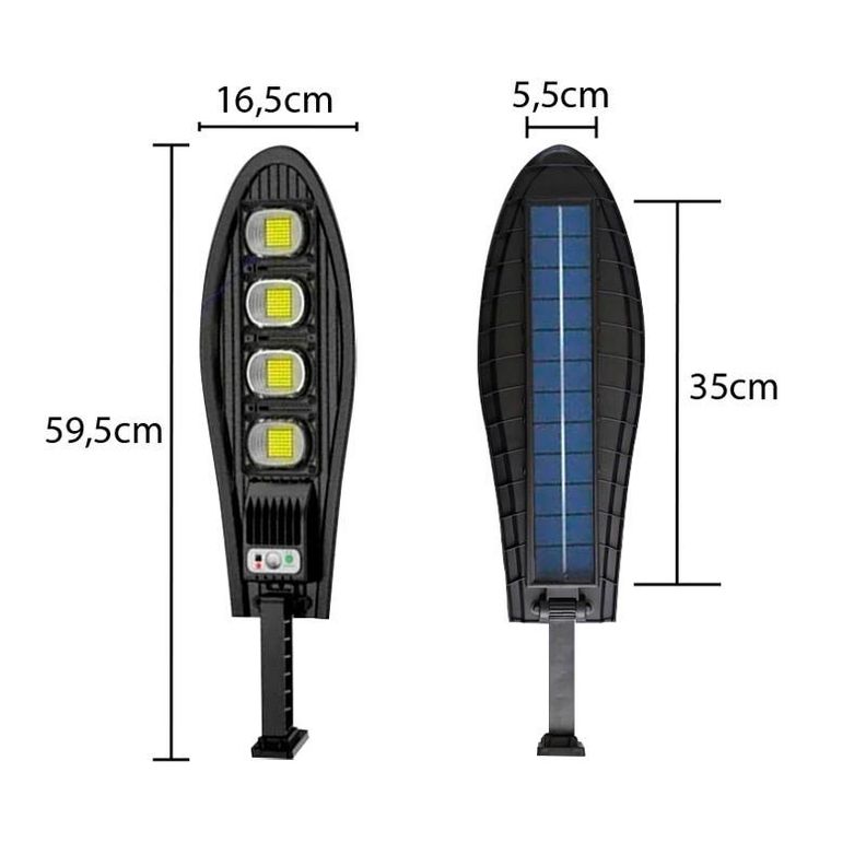 Foco Solar Tipo Luminaria 80W 140LEDs 60cm csensor-3