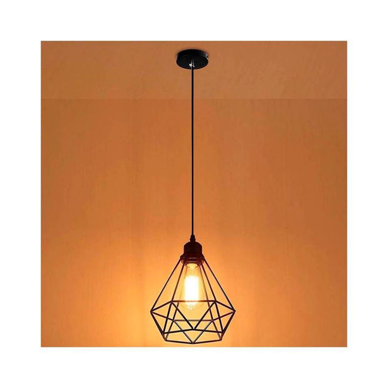 Lampara Colgante Vintage Tipo Diamante-3