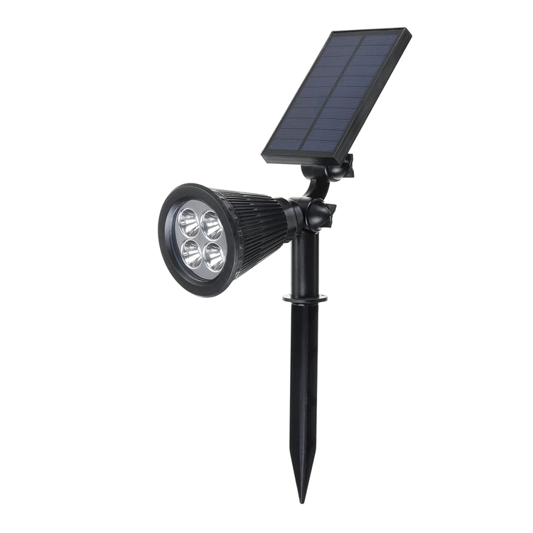 Foco Solar Farol Led con Panel Tipo Estaca y Pared-0