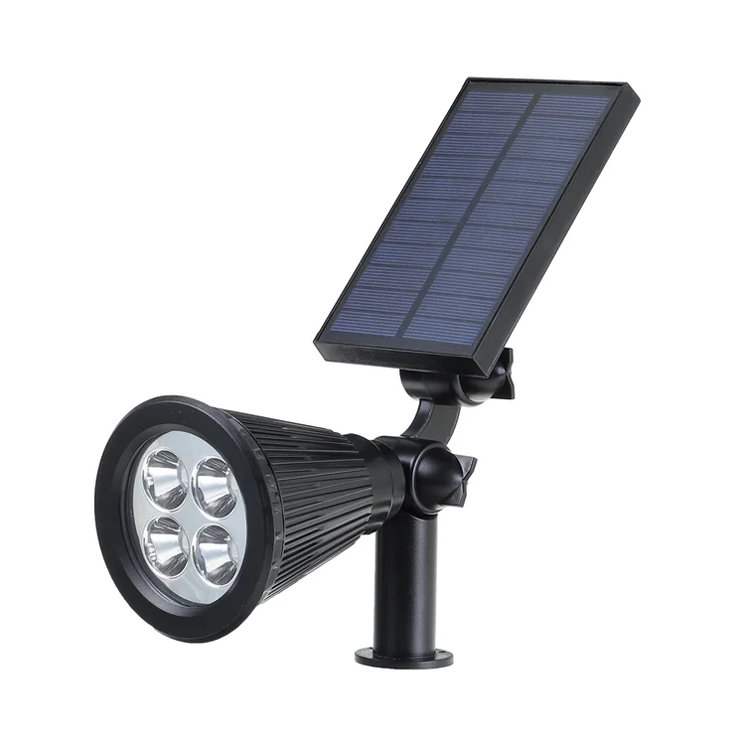 Foco Solar Farol Led con Panel Tipo Estaca y Pared-2