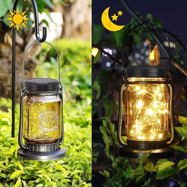 Farol y Estaca Solar Led Para Jardín Luz Hada Cálida Pack x2-7