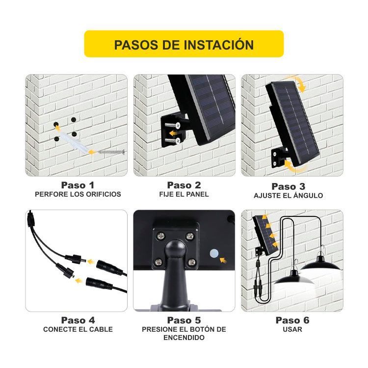 Lampara Solar Colgante con Control-1