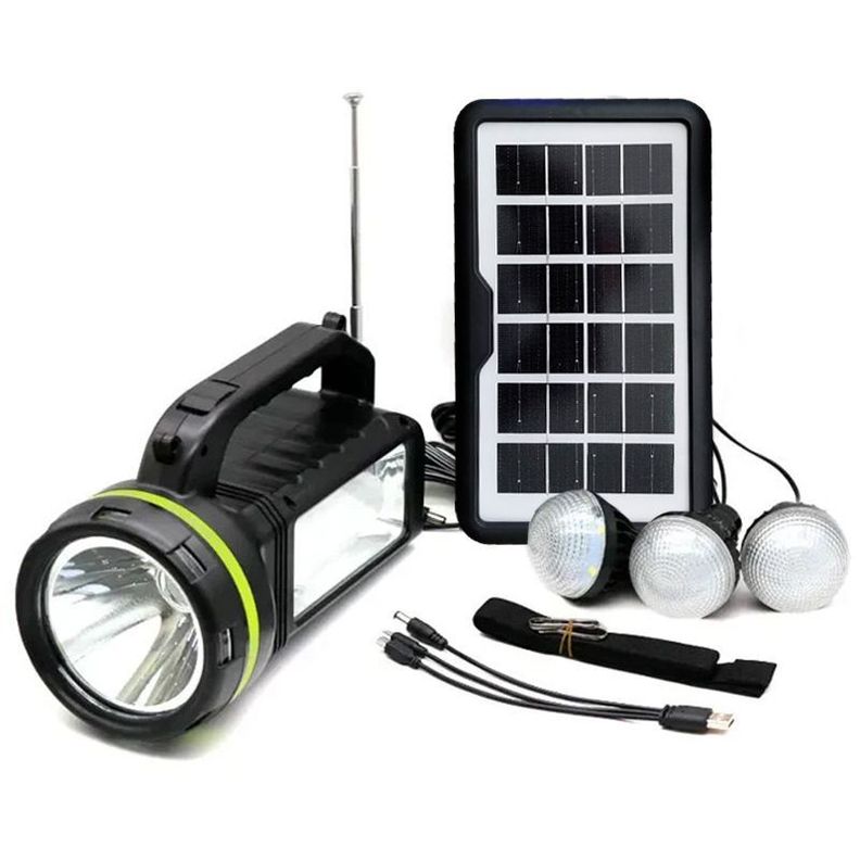 Kit Camping Solar con Linterna 10W Radio Bluetooth-0