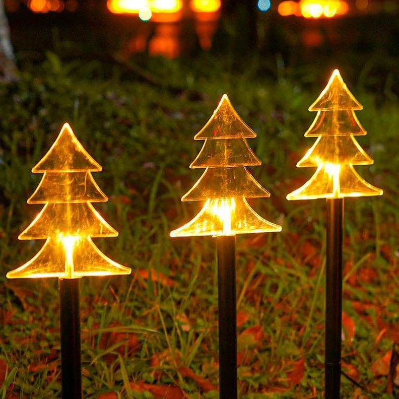 Estaca Solar Árbol de Navidad Jardín 5 Und-2