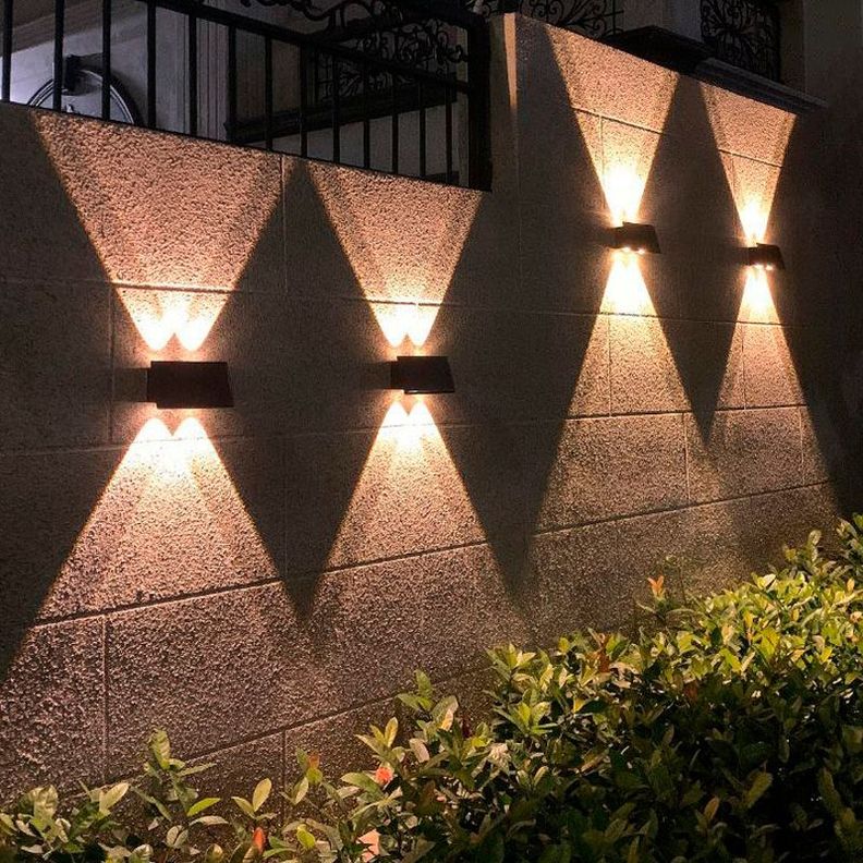 Aplique Solar Muro Exterior Diseño Moderno Luz Cálida-7