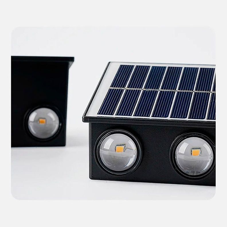 Aplique Solar Muro Exterior Diseño Moderno Luz Cálida-4
