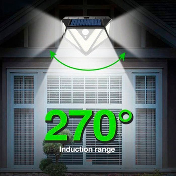 Pack 2 Focos Solar 166 Led Con sensor de Movimiento-5