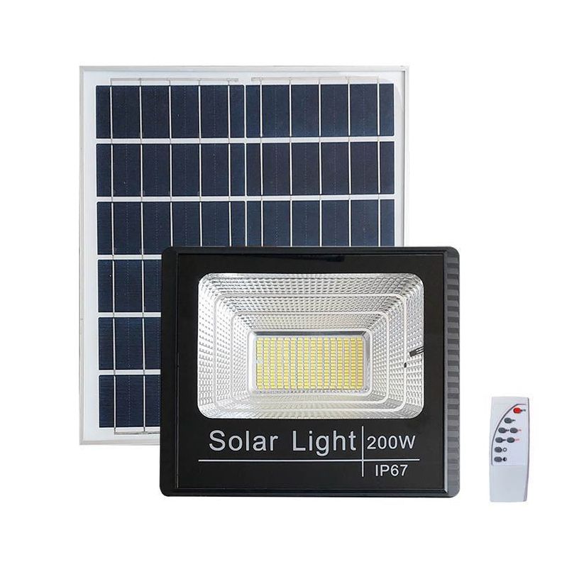 Foco Solar 200w Ip67 con Panel Solar y Control-0