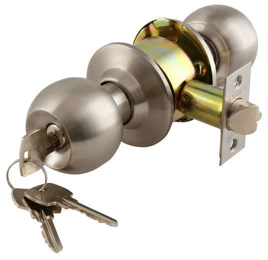 Cerradura Cilíndrica Odis 201 Dormitorio - Plata-1